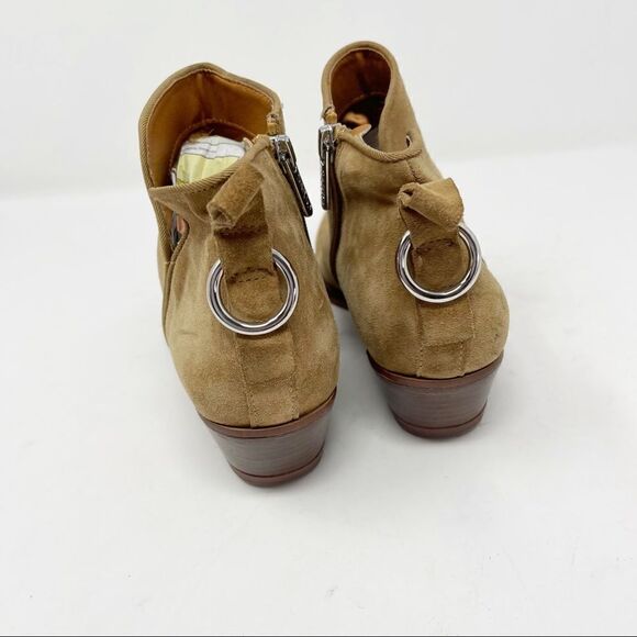 Franco Sarto Suede Pointed Toe Booties Size 6 - Picture 2 of 6